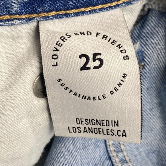 LOVERS + FRIENDS Devon High Rise 90’s Cut Off in Boardwalk Wash size 25 - Picture 6 of 9